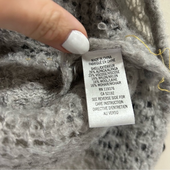 Helmut Lang Plaited Boucle Sweater in Putty Gray sz S - Picture 5 of 6